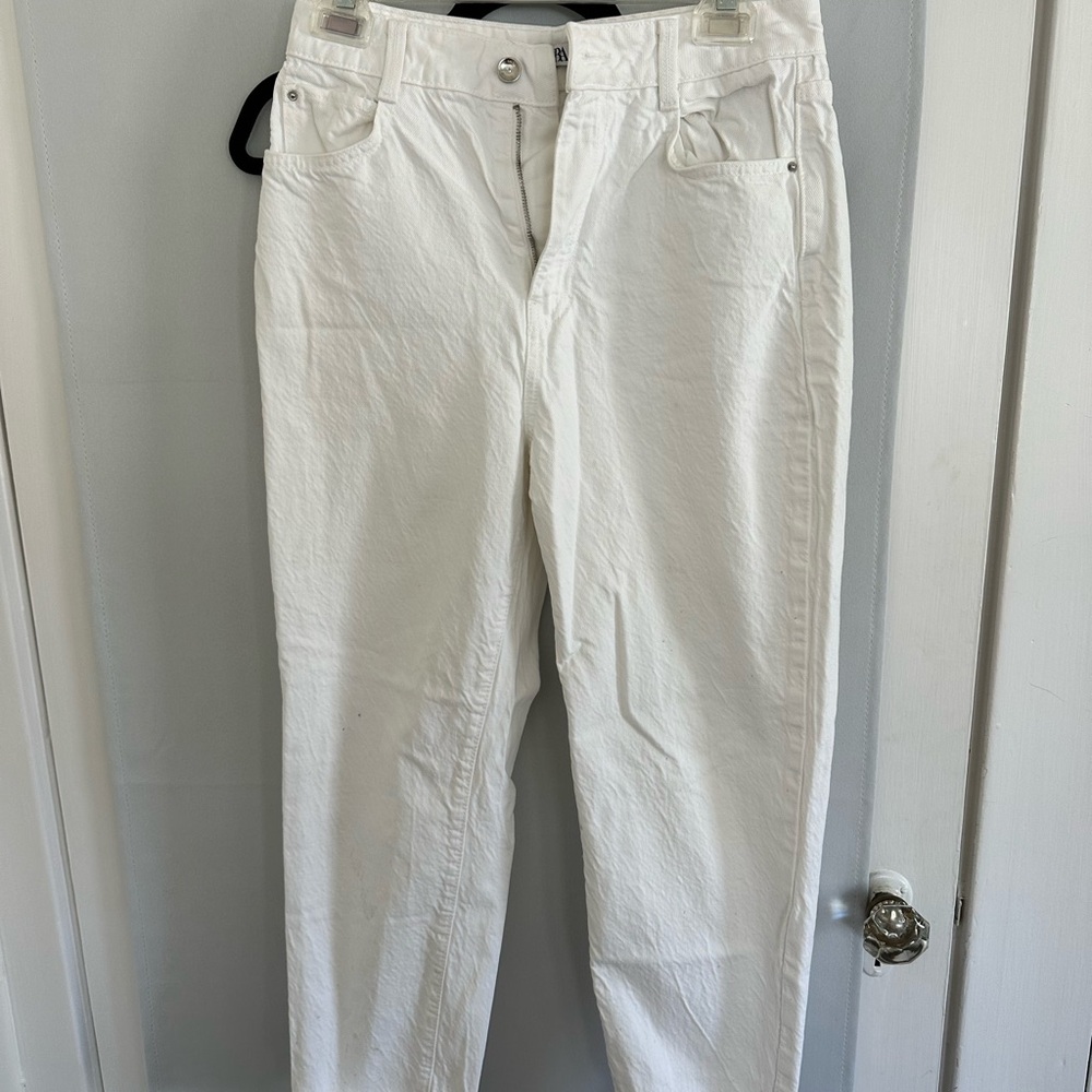 Zara Women's White Jeans